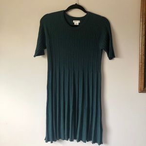 Cooperative Grace Swingy Sweater Dress Dark Green